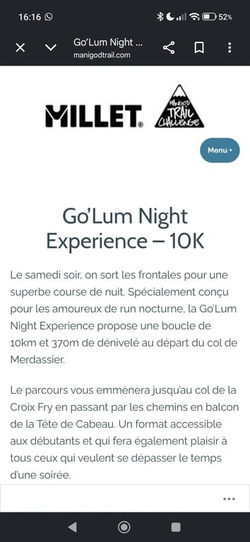 Petit Trail manigod 