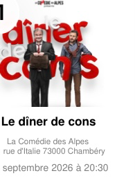 Pièce de théâtre à la comédie des alpes 