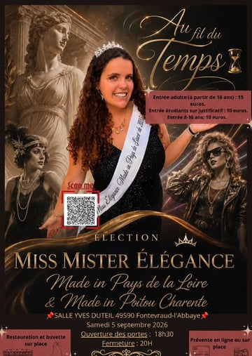 Élection miss et mister élégance Made in Pays de la Loire et Poitou Charentes 