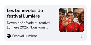 Devenir bénévoles au festival Lumière 2026