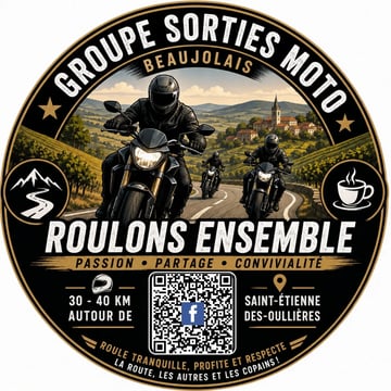 Sortie moto TRANQUILLE en beaujolais 