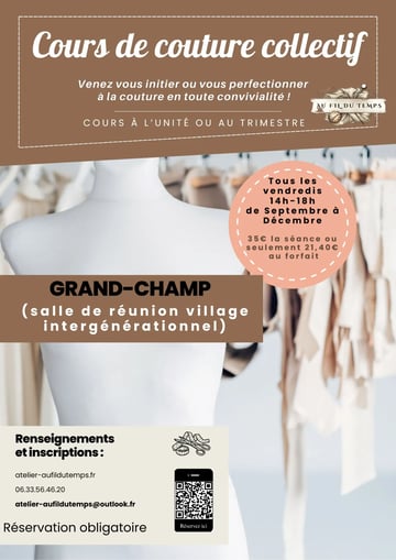 Cours de couture collectif 