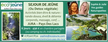 Séjour de Jeûne & Rando - JURA