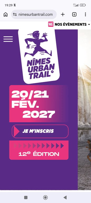 Randonnée de l'Urban trail Nîmes 