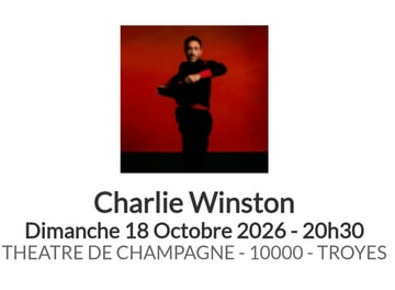 Charlie Winston en Concert au Théâtre de Champagne