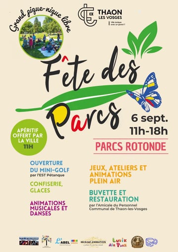 BIS-Parcs en fête 🥳 à Thaon-Les-Vosges le Dimanche 6 Septembre 2026 à 11H00