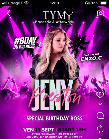 SOIRÉE DU BOSS