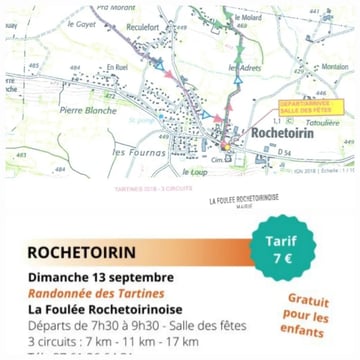 Randonnée des Tartines à Rochetoirin