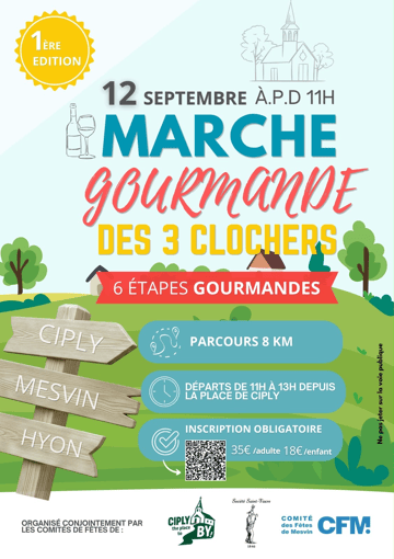 🎉 La Marche Gourmande des Trois Clochers 🍽️🥾  