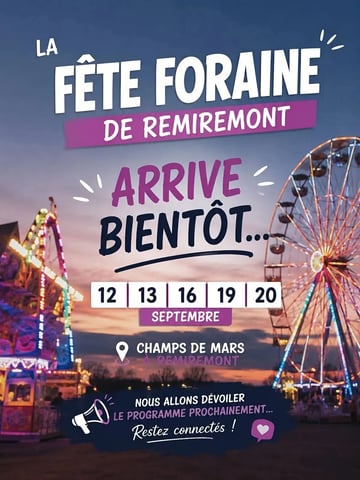 BIS-Fête 🎠🎡🛝🎢🎪🍦🍨🍰☕️🍺🍻🍾🍡🍥🍬🍭🍖🍗🥓🥩🥞🧇  Foraine de Remiremont 
