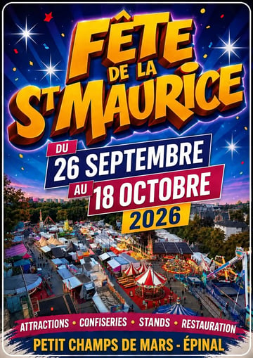 BIS-Foraine 🎠🎡🛝 à Épinal du Samedi 26 Sept au Dimanche 18 octo 2026 