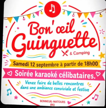 Soirée Karaoké célibataires ou pas à la Guinguette de Bon’Œil 