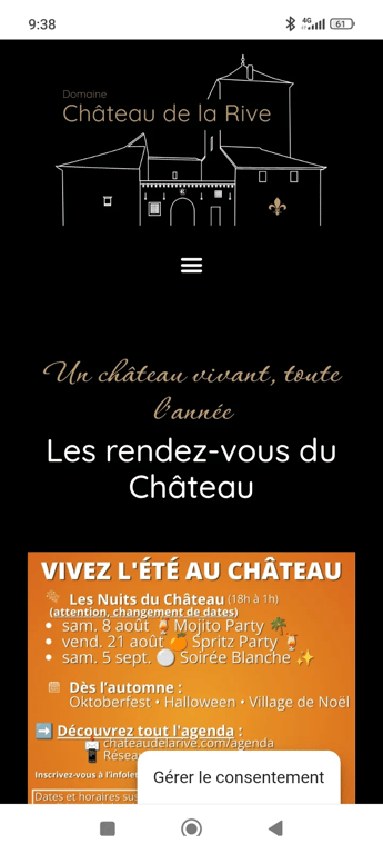 Soirée blanche Château de la Rive 