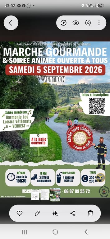 Marche gourmande des Sapeurs Pompiers de Ventron