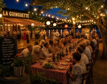 Bons vivants, partager, boire et manger...