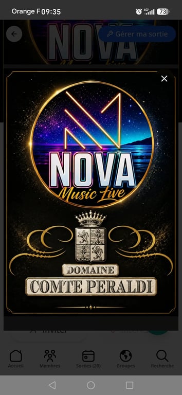 Domaine peraldi avec groupe nova ( 2 tables de réservées ) 