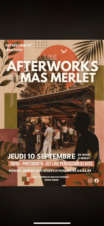 Les afterworks du mas Merlet