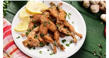Cuisse de grenouille  à la queue de cochon 