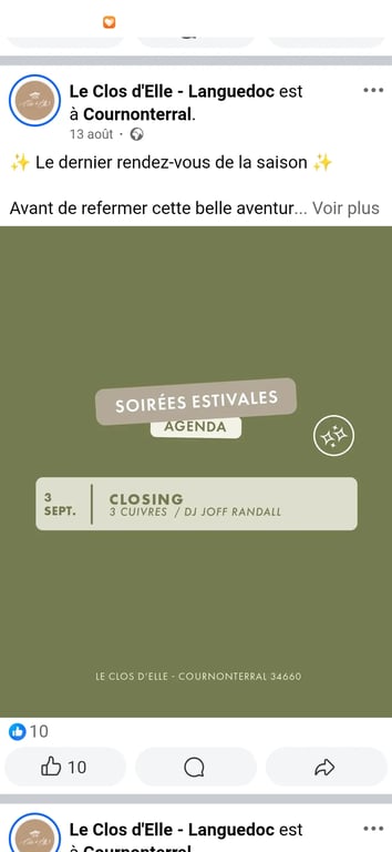 Closing filles du Clos d Elle
