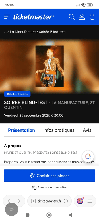 Blind test