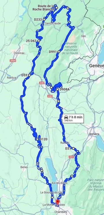 Balade moto vers le Jura, mais pas que...