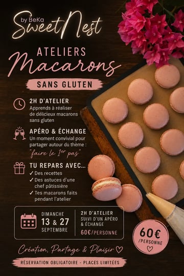 Atelier macarons & motiv'apéro série N1°