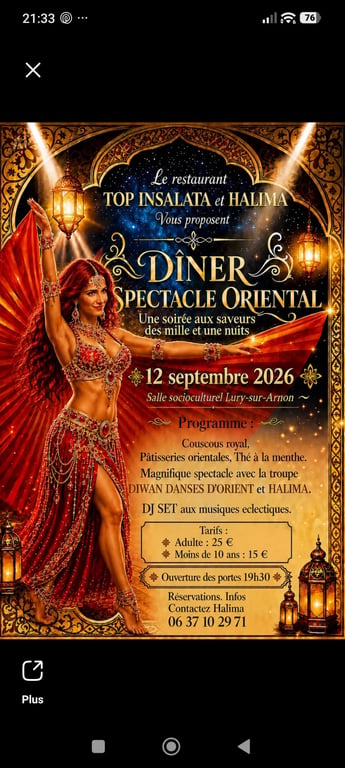 Dîner spectacle oriental