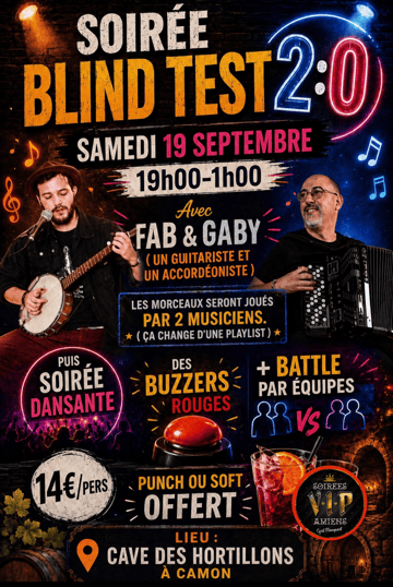 Soirée Blind test + danse 