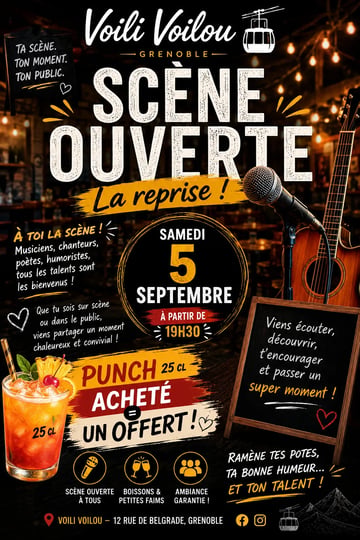 Scène ouverte "La reprise"