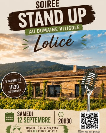 🎤 Apéro, tapas & Stand-up au 