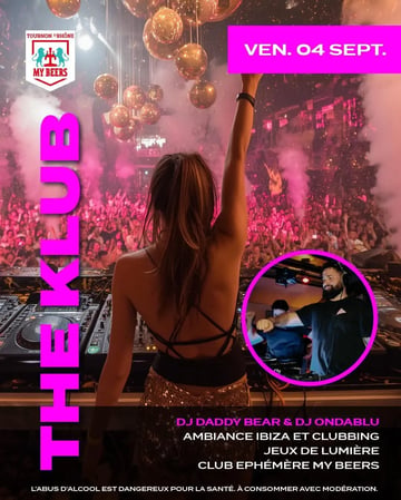 GROSSE SOIRÉE THE KLUB inscription avant le mercredi 2 septembre 18h