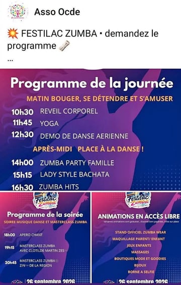 Journée #activités + soirée ZUMBA