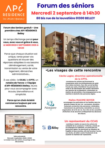 FORUM DES SENIORS