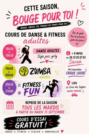 	Cours d'essai de Zumba