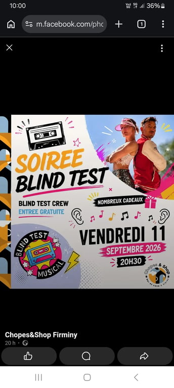 Soiree blinst test 