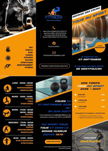 🏋️‍♀️ COURS D’ESSAI – CARDIO & RENFORCEMENT MUSCULAIRE