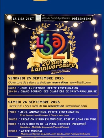 Spectacle d'improvisation Lisa21