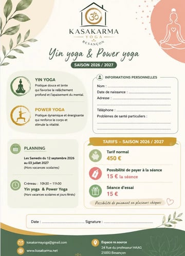 Reprise yin yoga