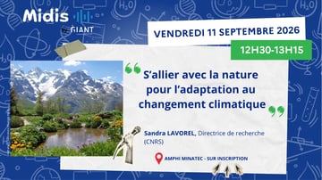 Conférence Minatec "S’allier avec la nature pr l’adaptation au changement clim..