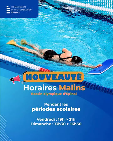 BIS-Piscine olympique d’Épinal Les Dimanches à partir de 13H29