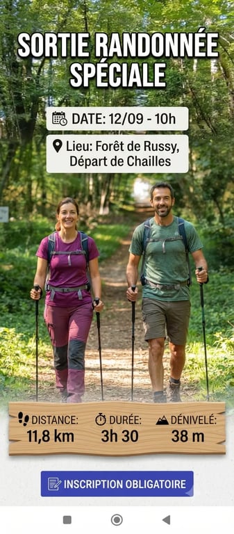 1ère Rando sur Chailles (41)
