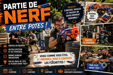 🔫 Partie de Nerf entre potes !