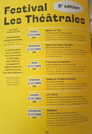Festival Les théâtrales pièce Hôtel des deux mondes