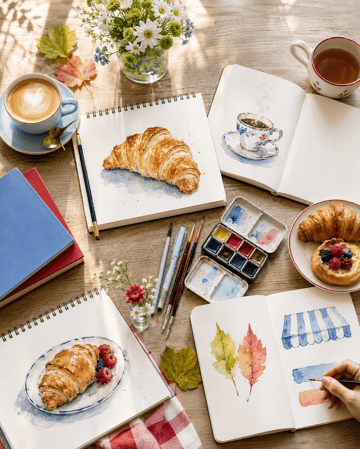 Un café, un carnet… ambiance Gilmore Girls ☕🎨