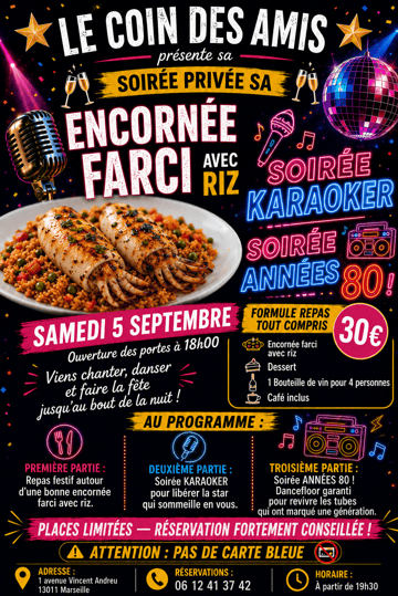Soirée karaoké et année 80