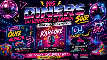 Restau quizz karaoké soirée dansante