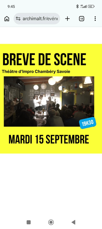 Théâtre d'impro à l'Archimalt 