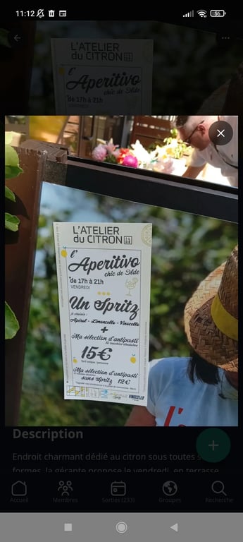 Aperitivo à l'Atelier du Citron 
