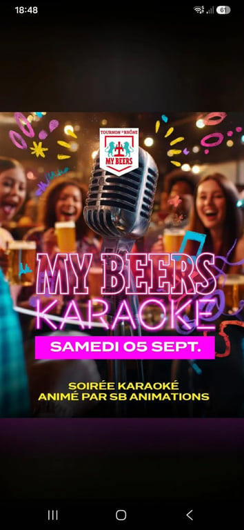 Karaoke My Beer Tournon 