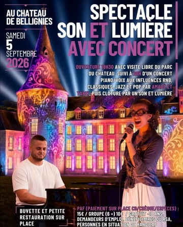 Son spectacle et lumière au château de Bellignies 